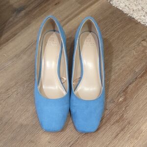 Blue Suede Women's Pumps